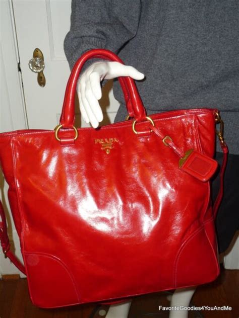 prada red bag ebay|older red Prada handbags.